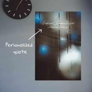 Poster Janela Escura Misturada e Vapor com Balas de Natal