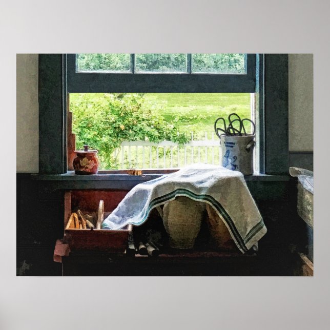 Póster Janela Exibir a partir da cozinha (Frente)