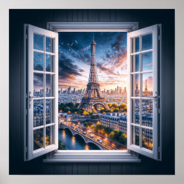 Poster Janela para Paris