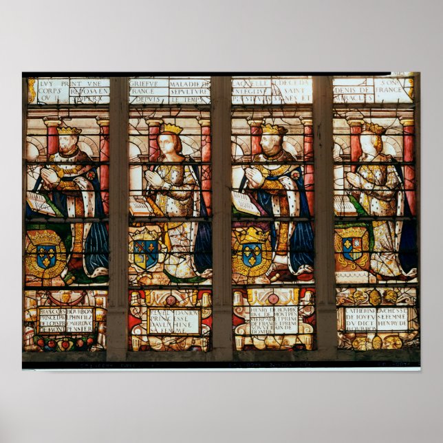 Poster Janela que retrata Francois de Bourbon (Frente)