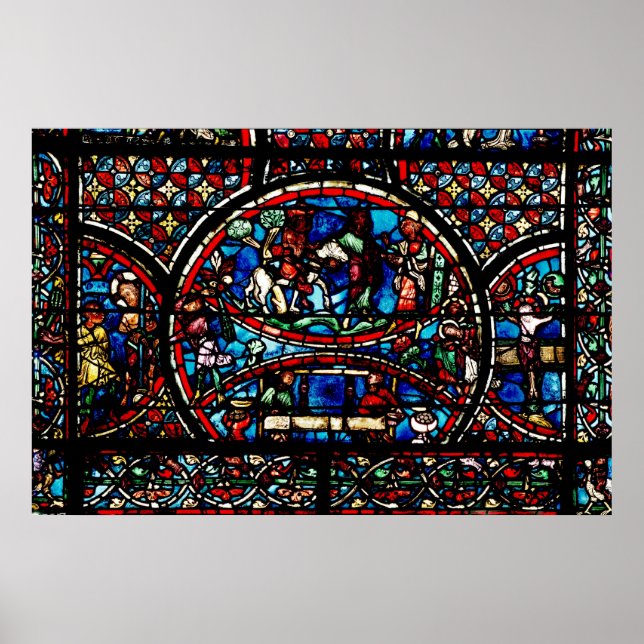 Póster Janela representando o bom samaritano (Frente)