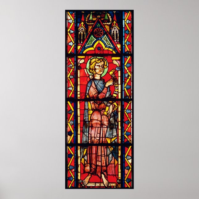 Póster Janela representando o profeta Obadiah, c.1270-75 (Frente)