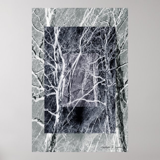 Poster Janelas com Wooded (Frente)