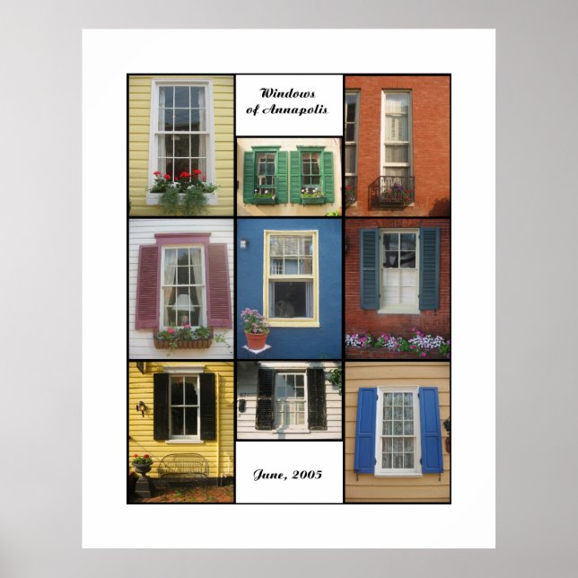 Póster janelas de annapolis (Frente)