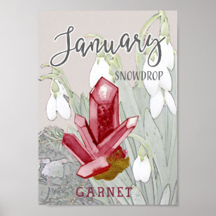 Poster Janet Snowdrots e Garnet Birthday