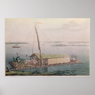 Póster Jangada no rio de Guayaquil