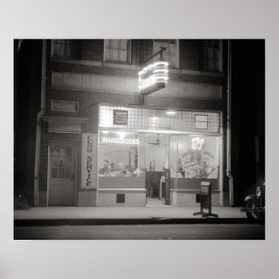 Poster Jantar à Noite, 1940. Foto Vintage
