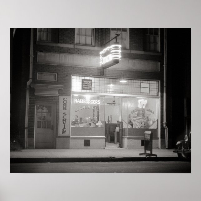 Poster Jantar à Noite, 1940. Foto Vintage (Frente)