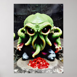 Poster Jantar com Cthulhu