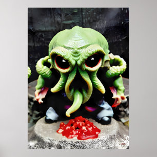 Poster Jantar com Cthulhu