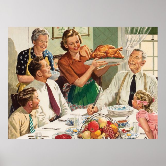Poster Jantar de Ação de Graças (Frente)