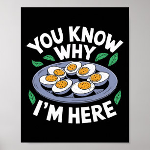 Poster Jantar de Ação de Graças Engraçado Você Sabe Por Q
