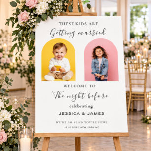 Poster Jantar de Ensaios de Casamento destas Crianças