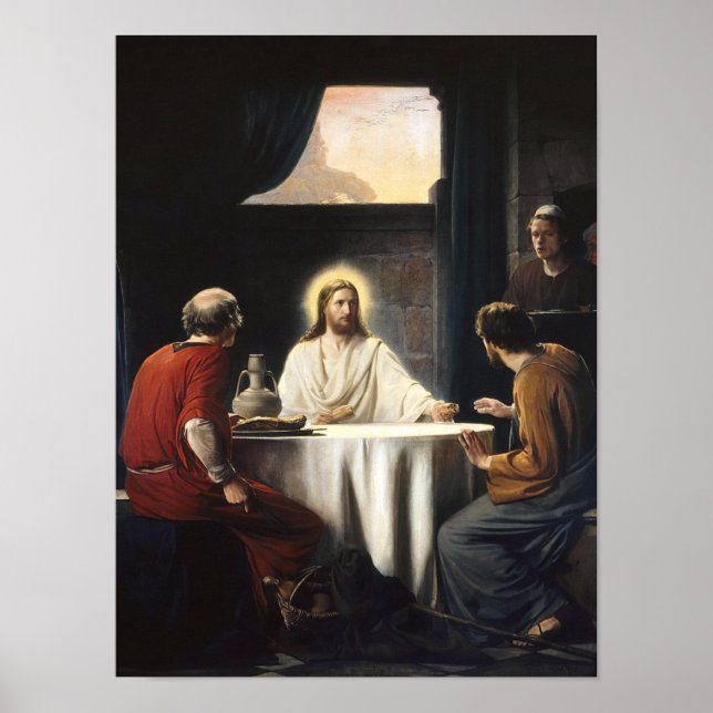 Poster Jantar em Emaús (Frente)