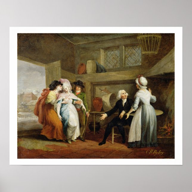 Poster "Jantar nos Hayfields" (surpreendido com o Sr. Tho (Frente)