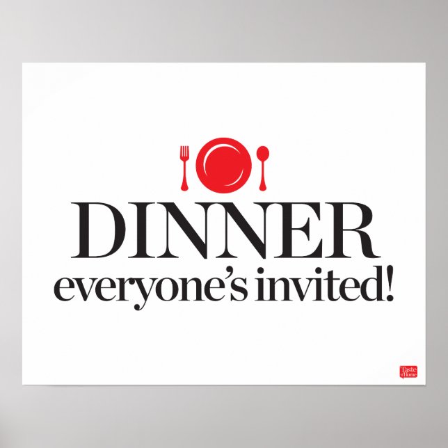 Poster Jantar todos convidados (Frente)
