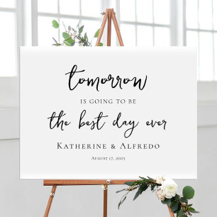 Poster Janto de ensaio com caligrafia elegante bem-vindo