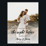 Poster Janto De Ensaio De Fotografias De Orçamento Na Noi<br><div class="desc">Janto de ensaio fotográfico moderno na noite anterior ao sinal de boas-vindas</div>