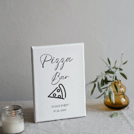 Poster Janto de ensaio de pizza com sinal de Bar de pizza
