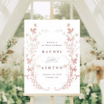 Poster Janto de ensaio de rosa Dourado de flores silvestr<br><div class="desc">Este elegante e elegante cartaz de janto de ensaio de folha de rosa dourada apresenta flores silvestres como uma coroa. Para uma personalização mais avançada deste design,  clique no BOTÃO FERRAMENTA DESIGN AZUL acima! Itens correspondentes também estão disponíveis.</div>