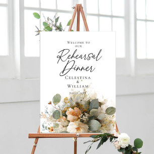Poster Janto de ensaio verde e roseses bem-vindos