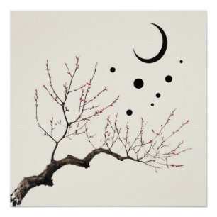 Póster Japandi Zen: Ilustração Abstrato Minimalista