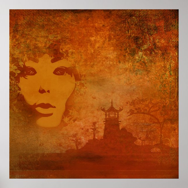 Poster Japanese Sunset (Frente)