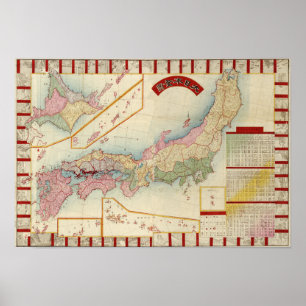 Póster JapanPanoramic MapJapan