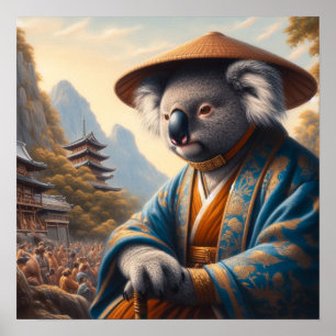 Poster Japão antigo da Koala