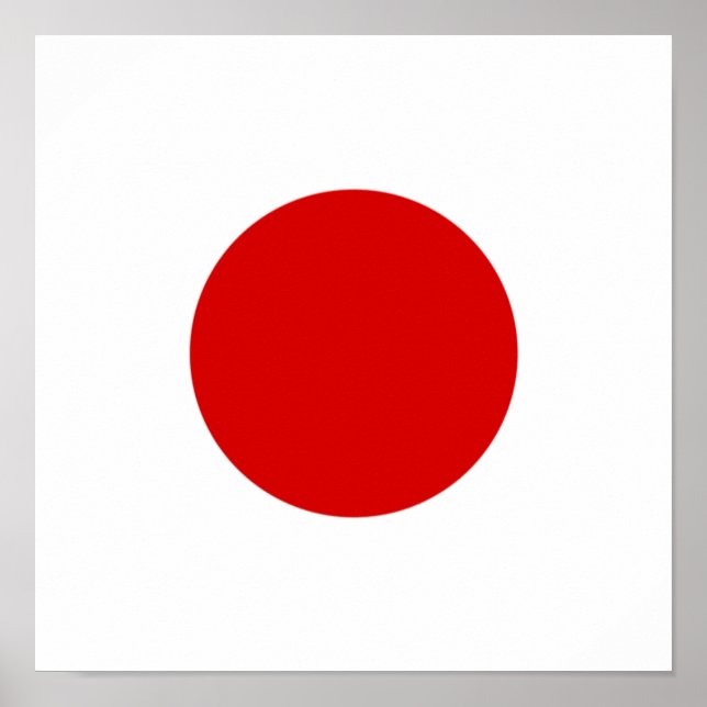Poster Japão Bandeira País Japonês Orgulho Doméstico Etni (Frente)
