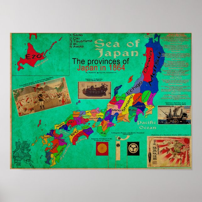 Poster Japão em 1864 (Frente)