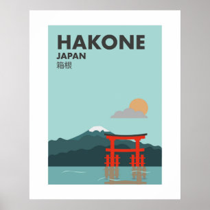 Poster Japão Hakone, Torii da Paz, Shrine Wall Art