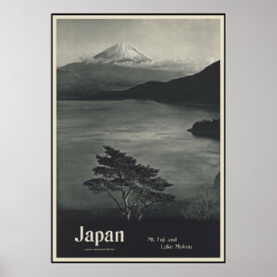 Póster Japão Monte Fuji e lago Motosu