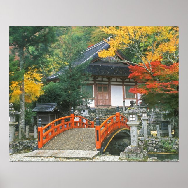 Poster Japão, Nara, Templo Ryuzenji (Frente)