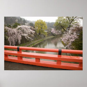 Póster Japão, província de Gifu, Takayama também conhecid