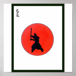 Póster Japonês Bushido Way Of Warrior