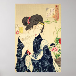 Poster Japonês Geisha