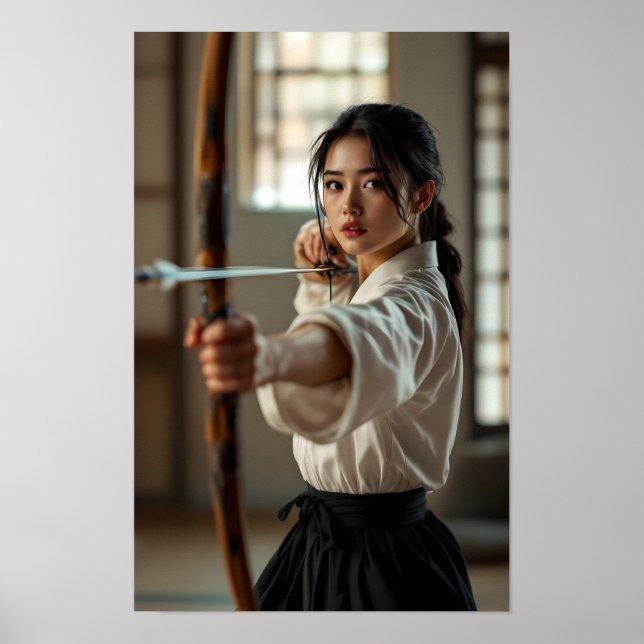 Poster Japonês Kyudo O Caminho Do Arco (Frente)