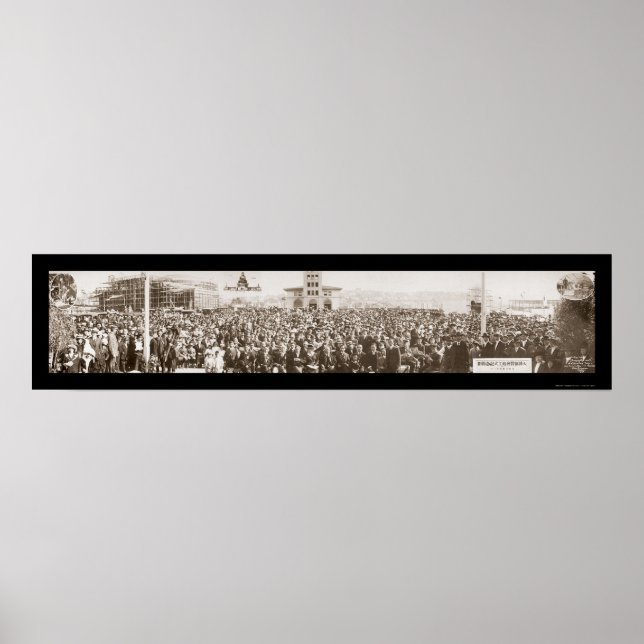 Póster Japonês na exposição de São Francisco Foto 1914 (Frente)