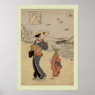 Poster Japonês Woodblock