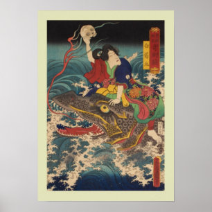 Poster Japonês Woodblock