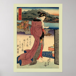 Póster Japonês Woodblock
