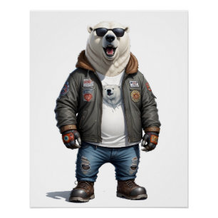 Póster Jaqueta Urso Polar Rebelde Urbano Legal