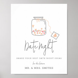 Poster Jar com Sinal de Chá de panela Noturno