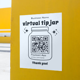 Poster Jar de Dica Virtual com Código QR