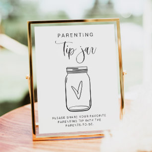 Poster Jar e Sinal de Conselho da Parentalidade Minimalis