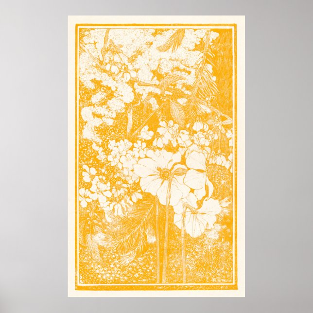 Poster Jardim amarelo (Frente)