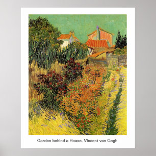 Poster Jardim atrás de uma Casa. Vincent van Gogh.