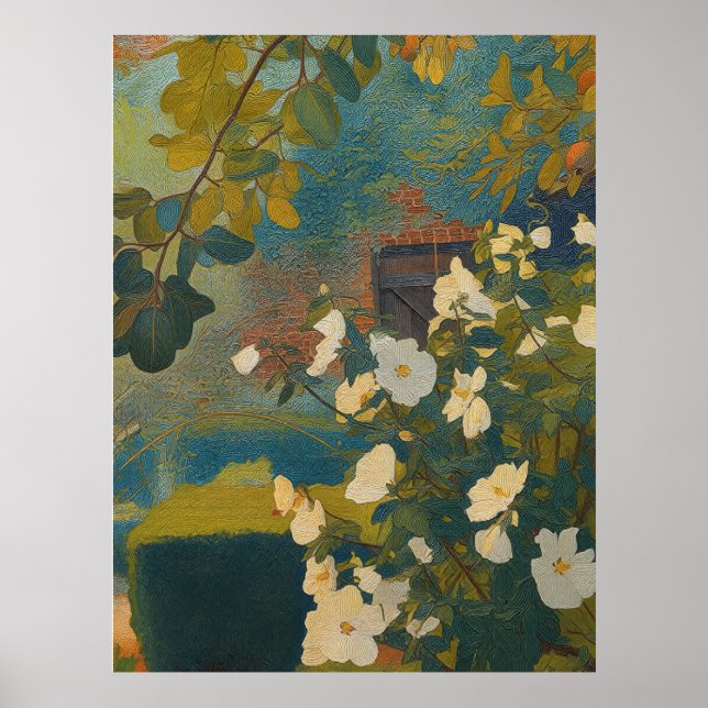Poster Jardim Branco (Frente)