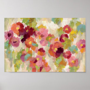 Poster Jardim coral e esmeralda